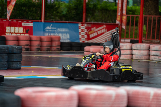 Vai Karting 3000RPM Mini Kart With que elétrico 4 rodas conduzem a velocidade rápida para crianças